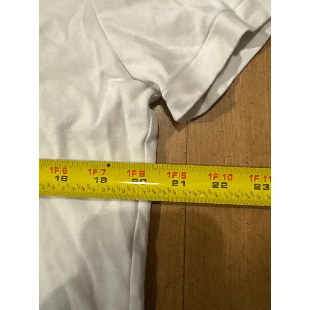 Polo Ralph Lauren Mens White Custom Slim Fit Pony Logo T-Shirt Large